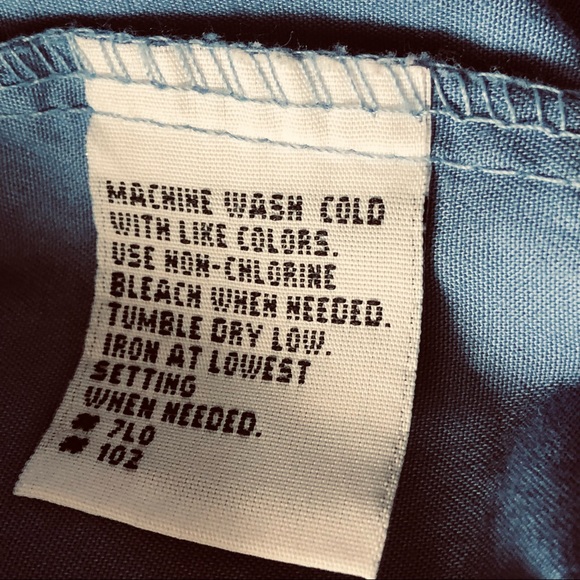 Claiborne Boys blue long sleeve button down shirt size 18  Equivalent to Mens M - Picture 6 of 6